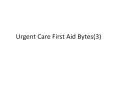 First Aid Bytes 3