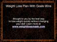 A Weight Loss Plan With Goals Wins