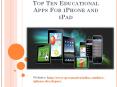 Amazing Top 10 Educational Application for Your Smart iPhone and iPad