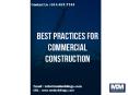 Best Practices For Commercial Construction