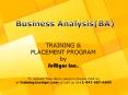 Business Analyst Training and Placement Program