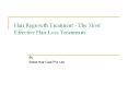 Hair Regrowth Treatment - The Most Effective Hair Loss Treatments