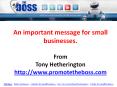 An Important Message for Small Businesses