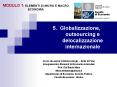 MODULO 1: ELEMENTI DI MICRO E MACRO ECONOMIA 5