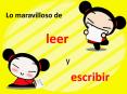 Lo maravilloso de leer y escribir Lee y escribe palabra