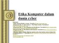 Etika Komputer dalam dunia cyber Referensi GNU Genera