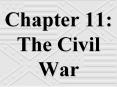 Chapter 11: The Civil War Section 1: The Civil War Begin