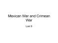 Turning Movements and the Civil War  The Mexican War create