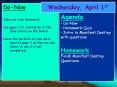 Wednesday, April 1st Do-Now Take out your homework. Use pag
