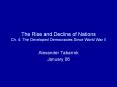 The Rise and Decline of Nations Ch. 4: The Develope