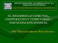 DESARROLLO LOCAL Proceso participativo que favorece 