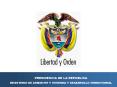 PRESIDENCIA DE LA REPUBLICA MINISTERIO DE AMBIENTE 
