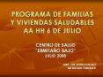 programa de familias y viviendas saludables aa hh 6 de juli