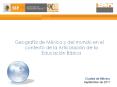 Geograf a de M xico y del mundo en el contexto de l