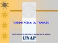 ORIENTACION AL TRABAJO TECNICO DE NIVEL SUPERIOR EN PREVENC
