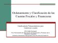 Ordenamiento y Clasificaci n de las Cuentas Fiscales 