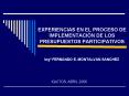 experiencias en el proceso de implementaci n de lo