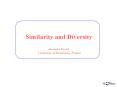Similarity and Diversity Alexandre Varnek, University o