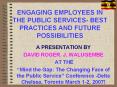 engaging employees in the public services- best practice