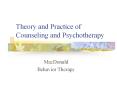 Theory and Practice of Counseling and Psychotherap