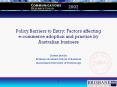 Policy Barriers to Entry: Factors affecting e-commerc