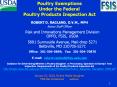 Poultry Exemptions Under the Federal Poultry Product