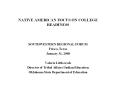 NATIVE AMERICAN FOCUS ON COLLEGE READINESS SOUTHWESTER