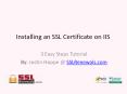 Installing an SSL Certificate on IIS - 3 Easy Steps Tutorial