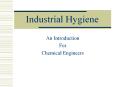 Industrial Hygiene An Introduction For Chemical Engineer