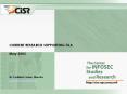May 2003 Dr. Cynthia E. Irvine, Directo