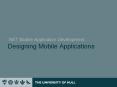 .NET Mobile Application Development Designing Mobil