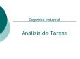Seguridad Industrial An lisis de Tareas * * * 9 * * * * * 