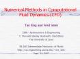Numerical Methods in Computational Fluid Dynamics (CFD) Ta