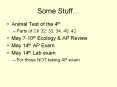 Some Stuff  Animal Test of the 4th Parts of Ch 32, 33, 34