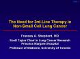 The Need for 3rd-Line Therapy in Non-Small Cell Lung Cance