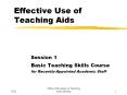 Effective Use of Teaching Aids Session 1 Basic Teachin
