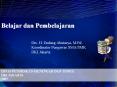 Belajar dan Pembelajaran Drs. H. Endang Abutarya, M.P