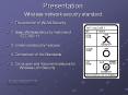 Presentation Wireless network security standard 1 Th