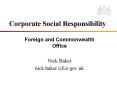 Corporate Social Responsibility Foreign and Commonwealt