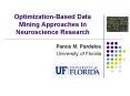 Optimization-Based Data Mining Approaches in Neuroscienc