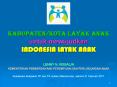 KABUPATEN/KOTA LAYAK ANAK untuk mewujudkan INDONESIA LAYA