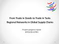 From Trade in Goods to Trade in Tasks Regional Networks i