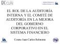 el rol de la auditor a interna y el comit  de auditor a e
