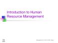 Introduction to Human Resource Management Reading Lis