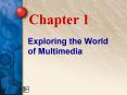 Chapter 1 Exploring the World of Multimedia What i