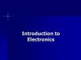 Introduction to Electronics ... Photocell (solar cell) Heat