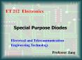 ET 212 Electronics Special Purpose Diodes Electrical an