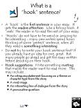 What is a  hook  sentence? A  hook  is the first sentence i