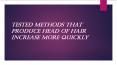Ideas that can make hair grow taller
