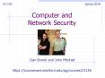 CS 155 Spring 2010 Computer and Network Security Dan Bone